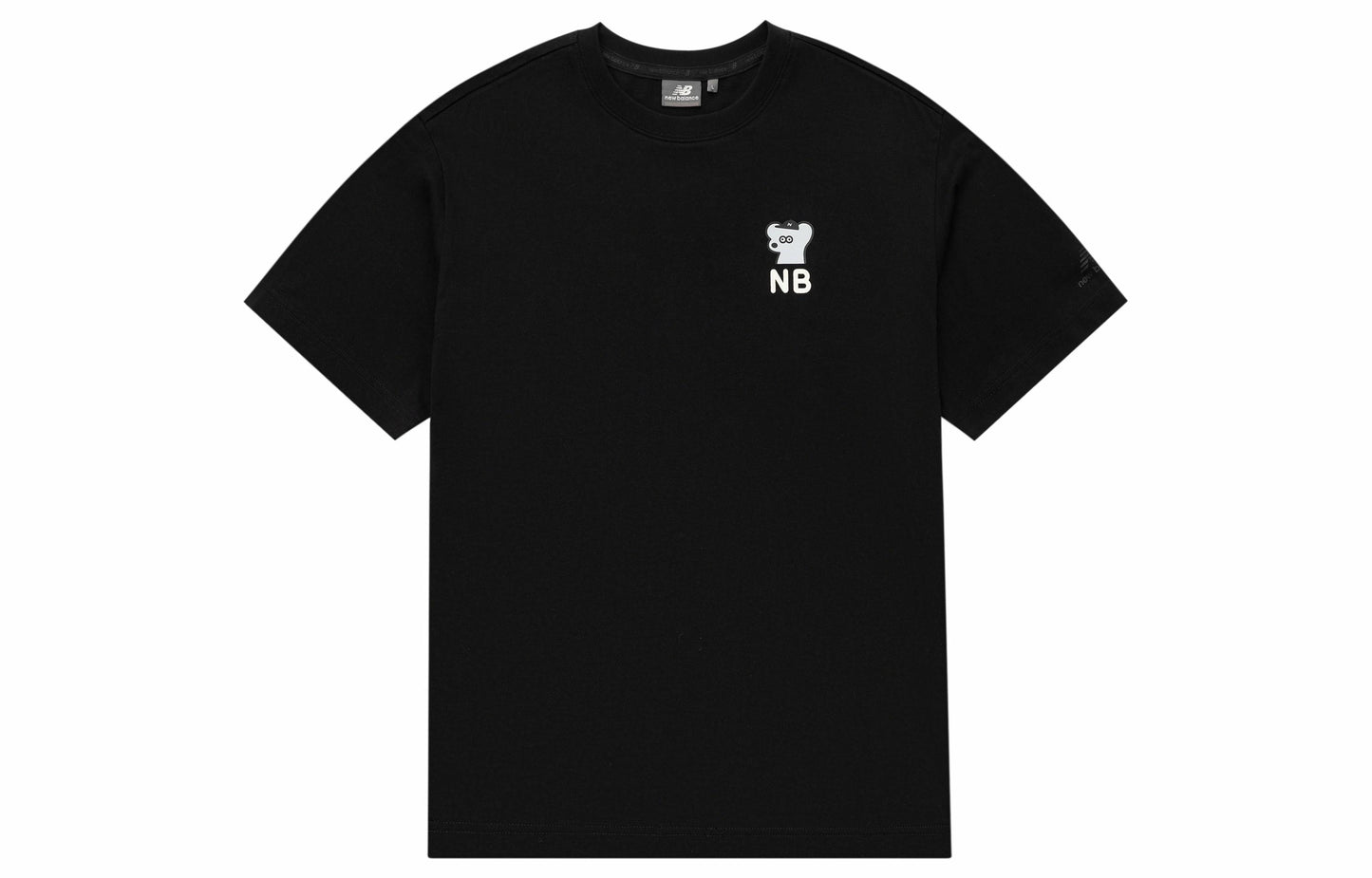 New Balance X &amp; Seiji hamkorlik brendi Sichqoncha Andy Illustration ekipaj bo'yinli qisqa yengli futbolka Erkaklar va ayollar qora