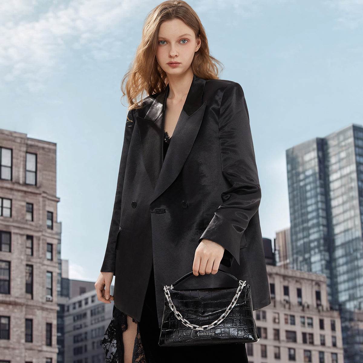 Сумка женская Charles&Keith Pu Noir - Boxette Shop