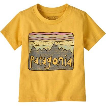 Patagonia patagonia t-shirt fitz roy skies soft simple pullover short sleeve infant & toddler