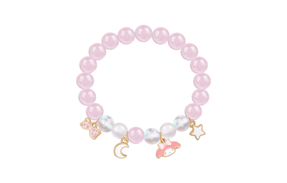 Браслет женский Hello Kitty Bow Rose Quartz