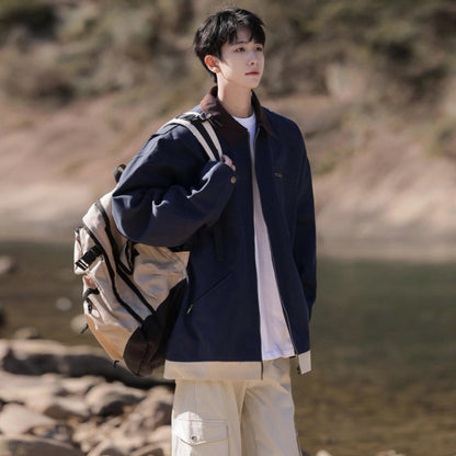 Paddy Julia Amerikalik retro lapel ish kiyimi bir xil rangdagi uzun yengli blazer ko'ylagi erkaklar va ayollar bir xil uslubda