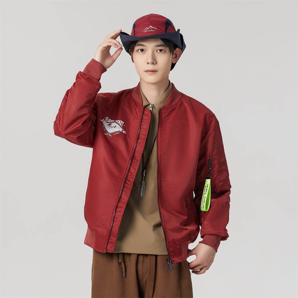 Антиофис гонконг стиль куртка с свободными широкими ногами джинсы повседневная работа поездка костюм городской новый молодежный простой и удобный с хорошим набором одежды осень и зима мужские модели - Boxette Shop