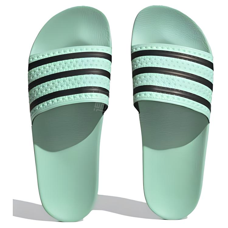 Adidas originals adilette серия отдых и комфорт quick dry шлепанцы мужские черный зеленый