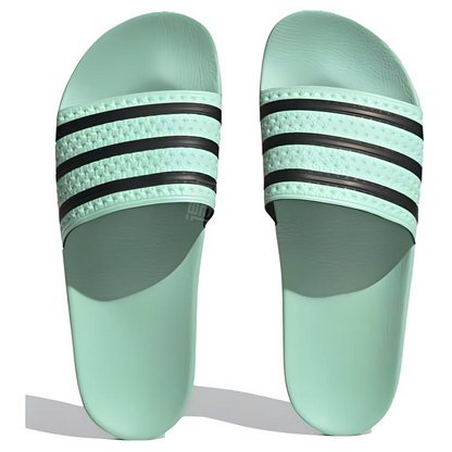Adidas originals adilette серия отдых и комфорт quick dry шлепанцы мужские черный зеленый