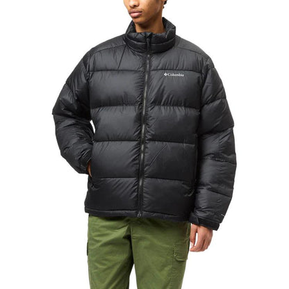 Columbia columbia letter print zip long sleeve jacket men's black