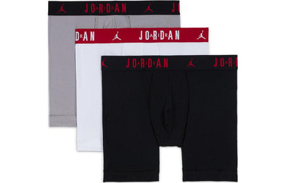 Jordan parvoz maktubi bosilgan past balandlikdagi qulay nafas oladigan bokschi erkaklar uchun 3 juftlik brifsi
