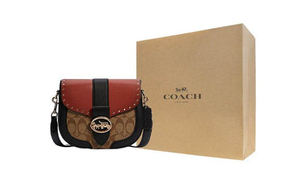 Сумка женская Coach Georgie 21 Carriage Colour Blocking Rivets - Boxette Shop