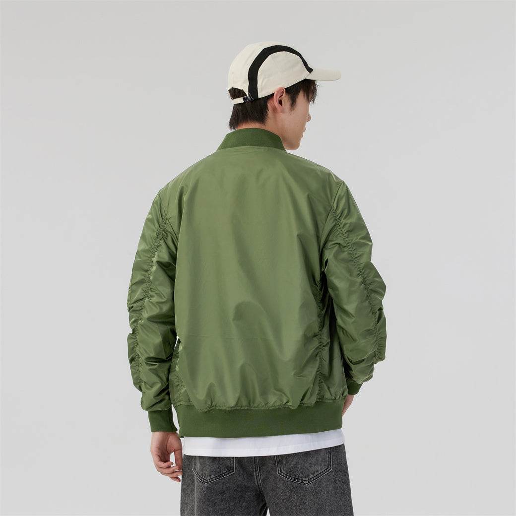 Антиофис гонконг стиль куртка с свободными широкими ногами джинсы повседневная работа поездка костюм городской новый молодежный простой и удобный с хорошим набором одежды осень и зима мужские модели - Boxette Shop