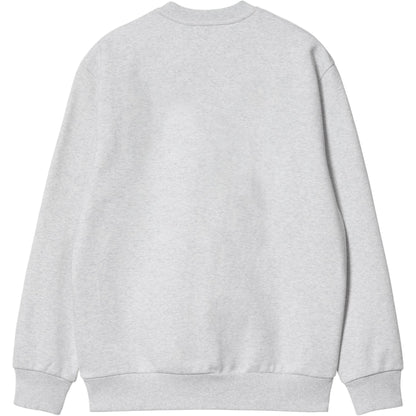 Carhartt wip carhartt bo'yinbog'li sviter ko'ylagi uzun yengli erkaklar kalçasi kulrang