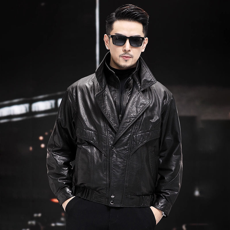 Erkaklar uchun Kaiser Biker moyli mumli kurtka