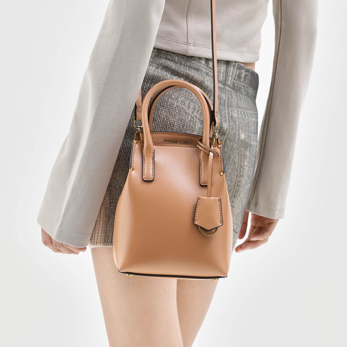 Сумка женская Charles&Keith Simple Solid Color S - Boxette Shop