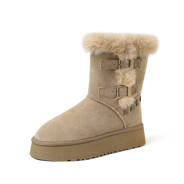 Ayollar Balletcat baxmal qor botinkalari