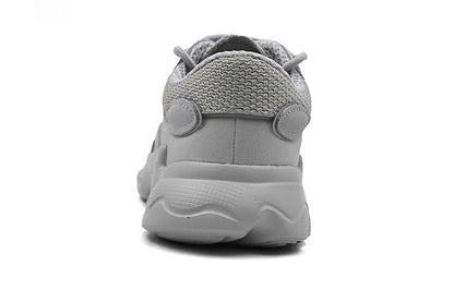 Adidas originals ozweego амортизирующие износостойкие низкопробные детские повседневные туфли серого цвета для средних и маленьких детей