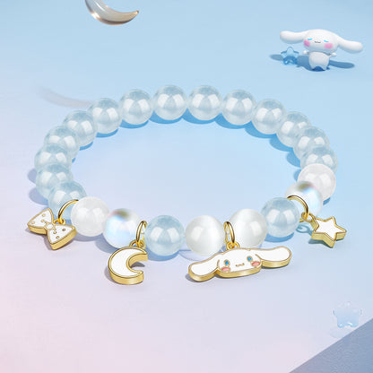 Браслет женский Hello Kitty Bow Rose Quartz