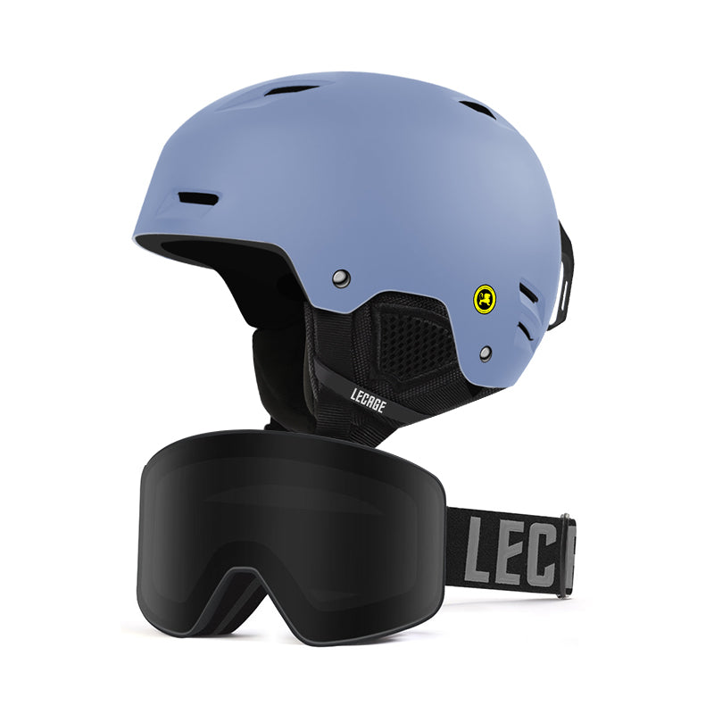 Горнолыжный шлем и очки Lecage