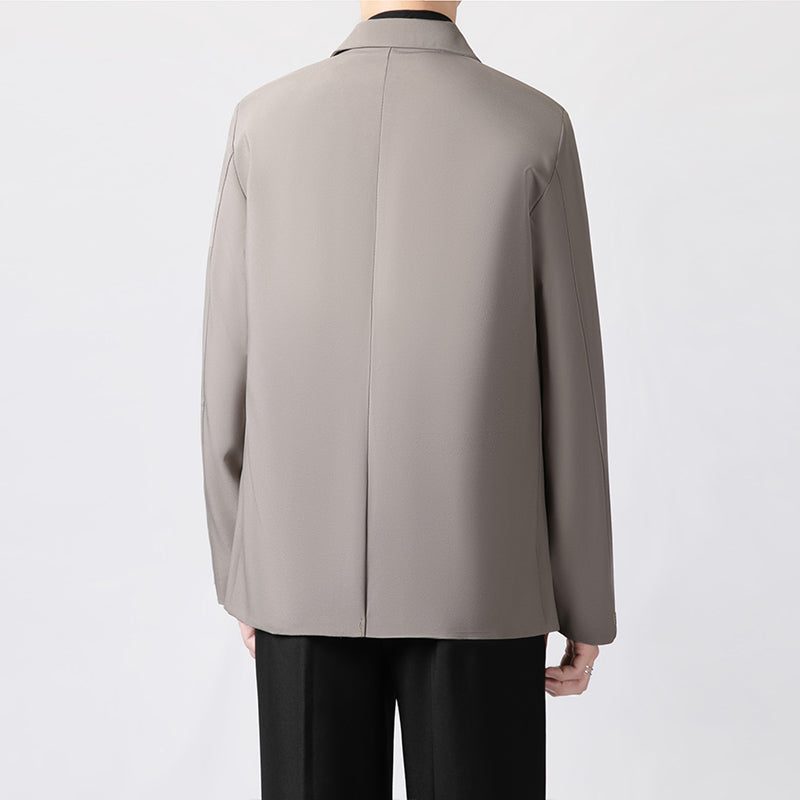 Anti-ofis trendining koreyscha versiyasi erkaklarning kichkina toplari chiroyli bo'sh Gonkong uslubidagi ko'ylagi erkaklar ko'p qirrali kundalik kostyumi engil hashamatli kostyum erkaklar modellari