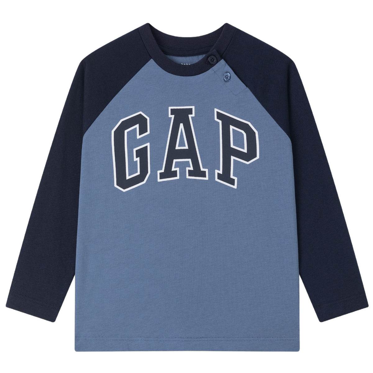 Gap футболка хлопок мода colour block длинный рукав детский стиль - Boxette Shop