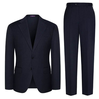 Костюм мужской Skaro Navy Stripe Suit - Boxette Shop