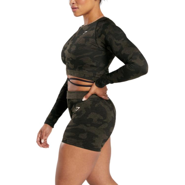 Gymshark Adapt Camo ayollar uchun choksiz sport bras