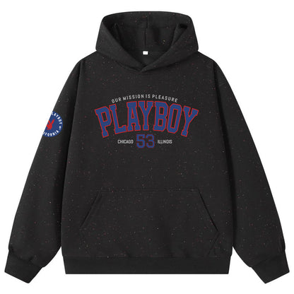 Playboy bosilgan harflar moda bo'sh hoodie erkaklar va ayollar modellari